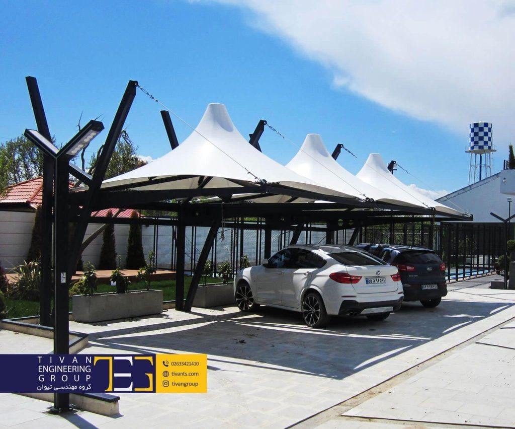 نصب سایبان ماشین در ویلا محمدشهر کرج