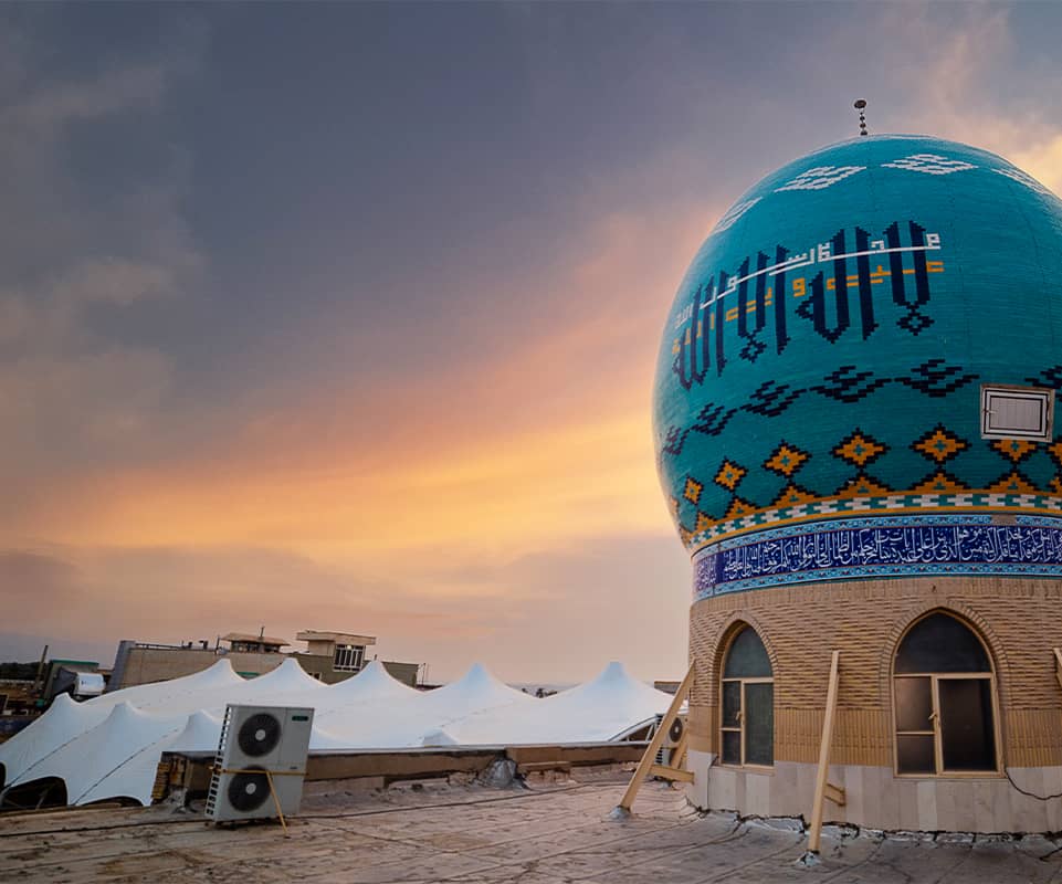 سایبان حسینیه حاج تقی
