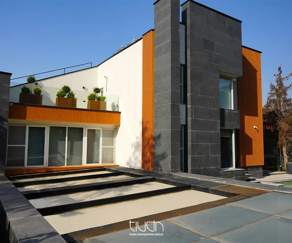 سقف جمع شونده برای ویلا