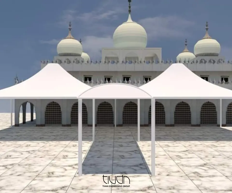 کاربرد سازه های چادری در مساجد و حسینیه ها