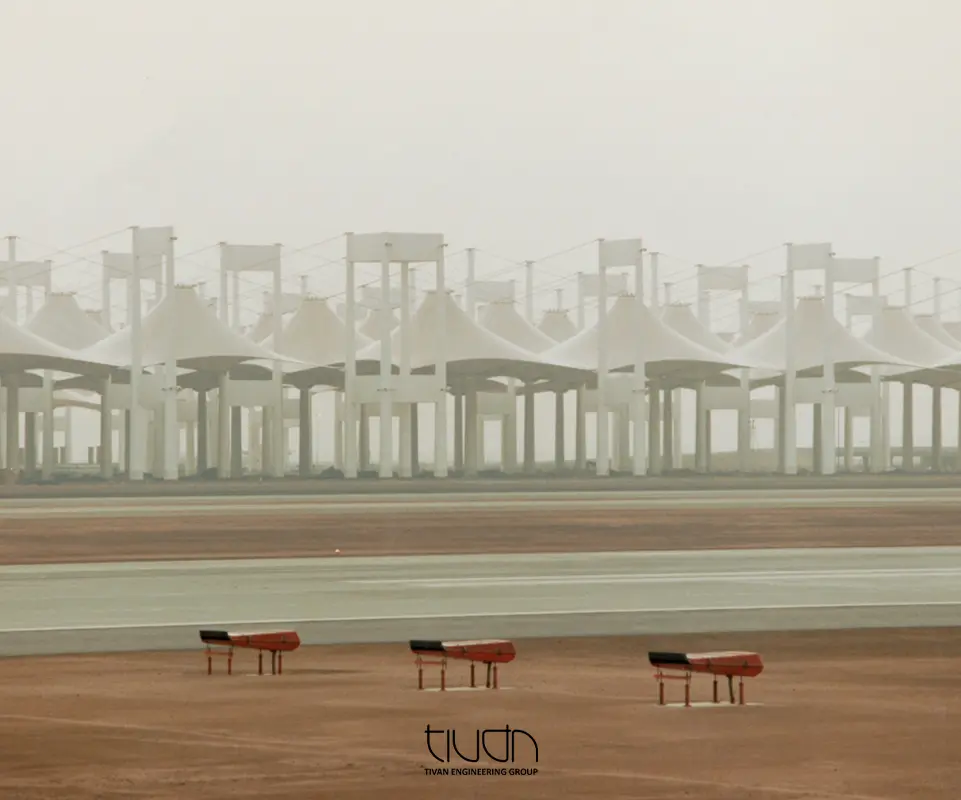 سازه چادری فرودگاه جده