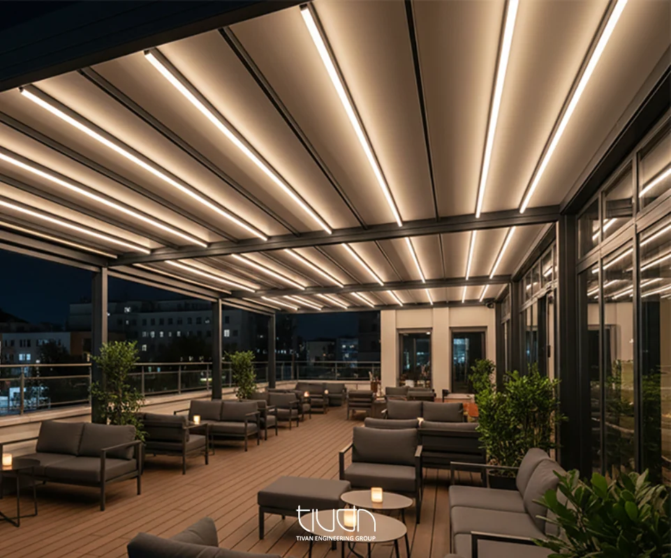 نور خطی سقف متحرک