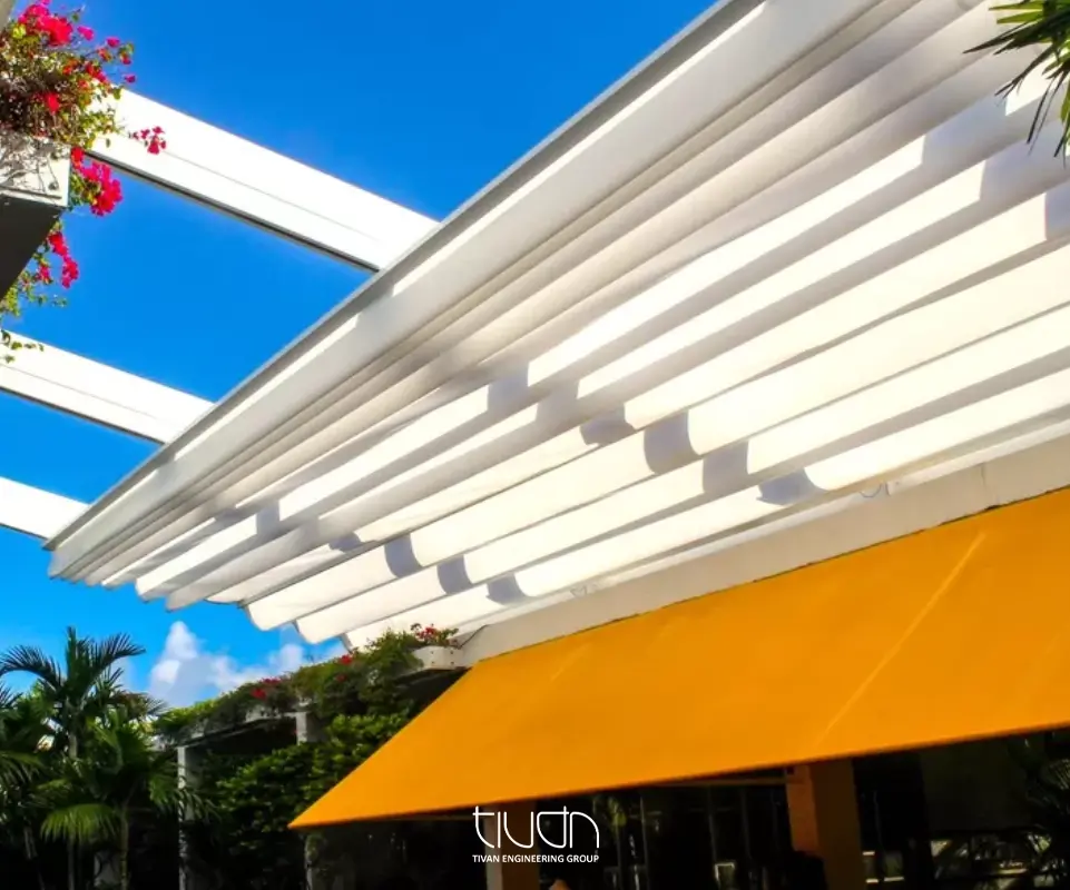 سقف متحرک پارچه ای