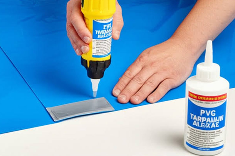 gluing-PVC-tarpaulin-overlap---اتصال-با-چسب-های-صنعتی